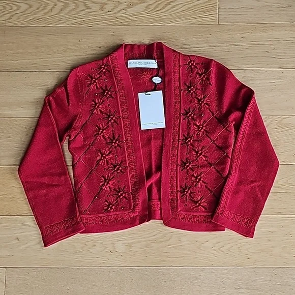 Carolina Herrera Sweaters Carolina Herrera Bead Embroidered